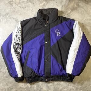 Vintage Genuine Merchandise Colorado Rockies MLB XL Puffer Jacket